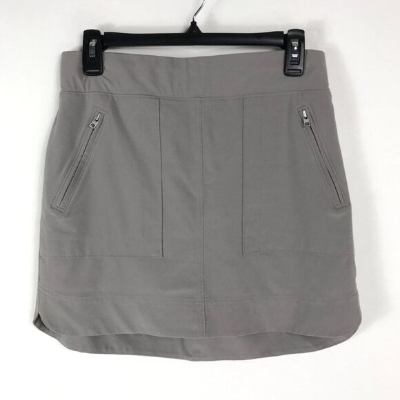 Athleta Chelsea Cargo Skort Women's Size 4 Gray Stretch Pockets Active Outdoor - Picture 1 of 11